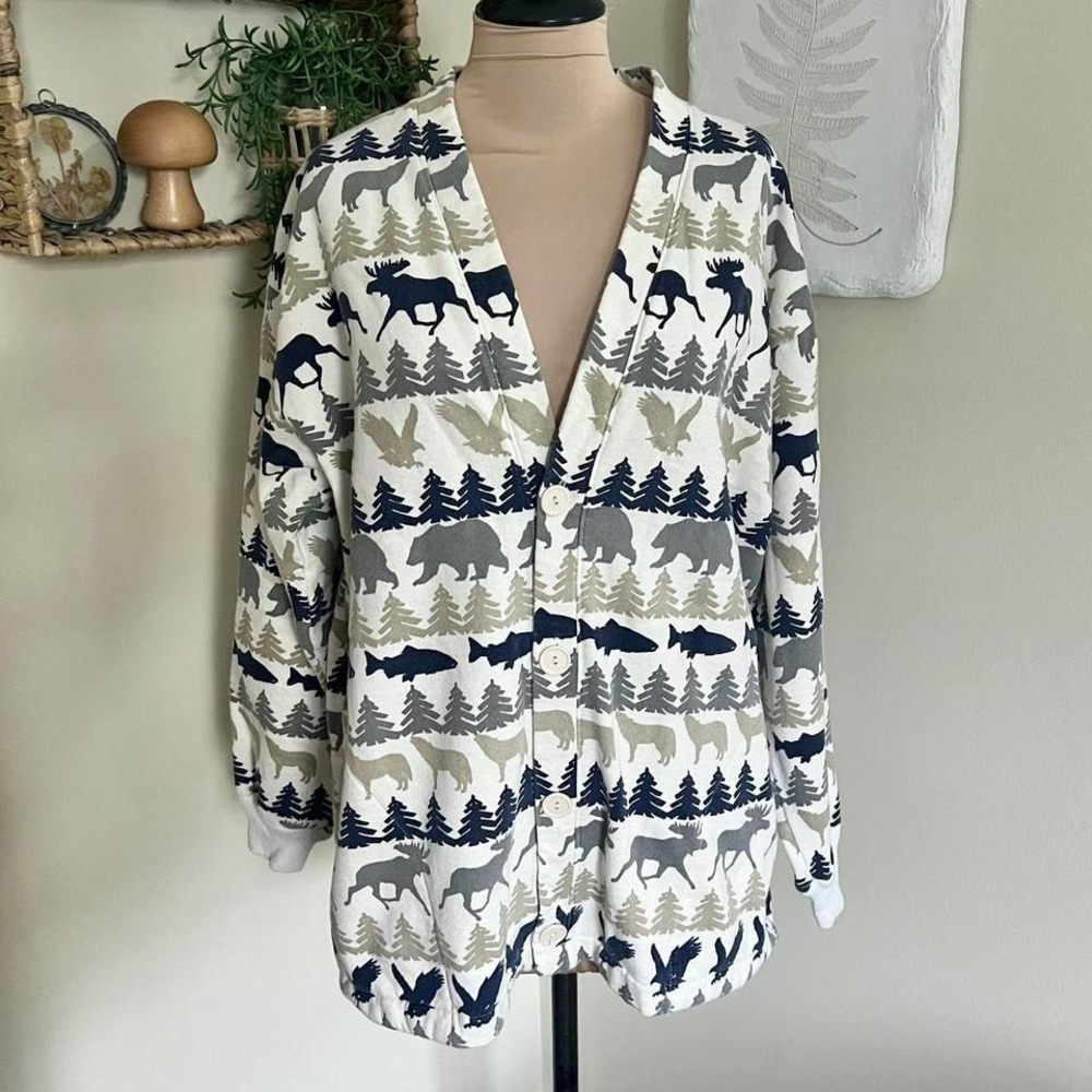 Vintage Moose &‎ Bear Winter Cardigan